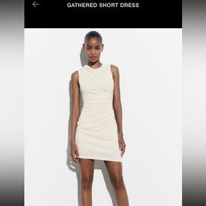 ZARA gathered short dress